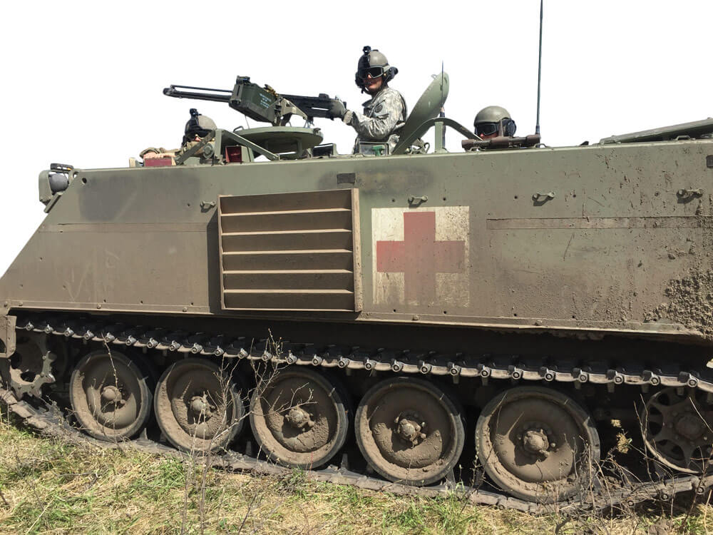 Soldiers from the 2-116th Combined Arms Battalion, 116th Cavalry Brigade Combat Team prepare for a training mission in Alberta, Canada.