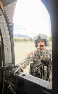 Idaho Army National Guard UH-60 A/L Black Hawk crew chief SGT Marcus Wilson