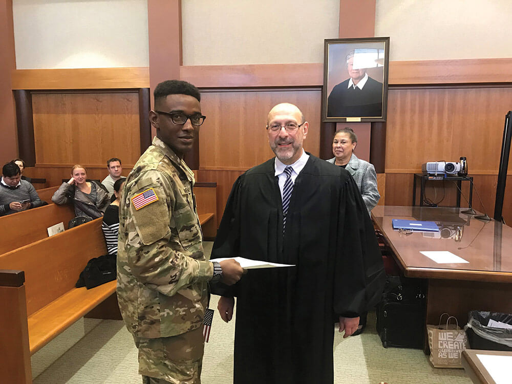 New Connecticut Soldier from Senegal Becomes U.S. Citizen thumbnail image