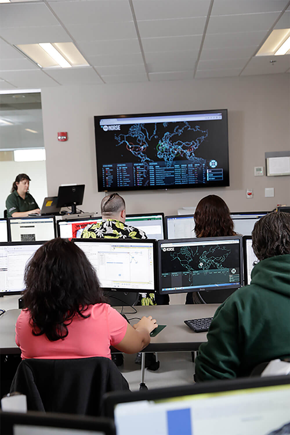 Ivy Tech students studying under the Information Technology and Business Technology certificate program. Photo courtesy Indiana Ivy Tech Community College