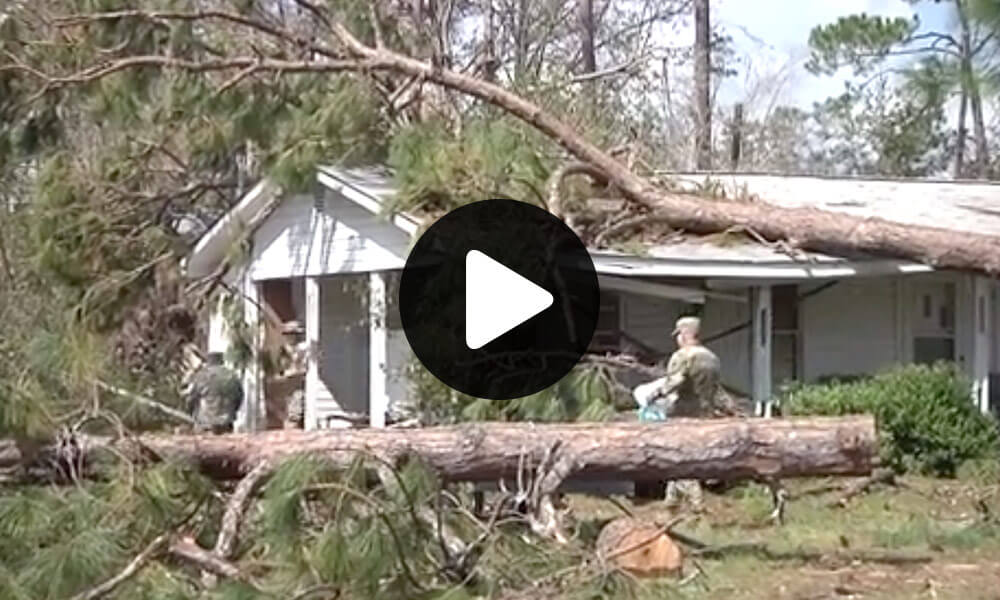 The Georgia National Guard responded to the call of action after Hurricane Michael made its way to the state.