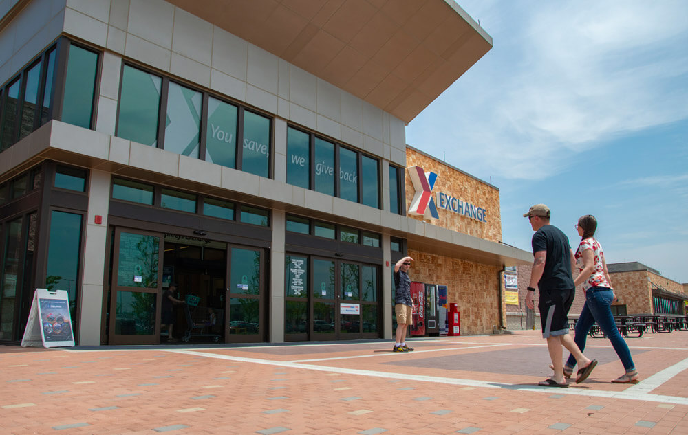 The new post exchange on Camp Humphries, Korea, is one of the nearly 700 new facilities constructed on the base as part of the major renovation project that included the development of the new SOCKOR headquarters. U.S. Army photo by Sean Kimmons