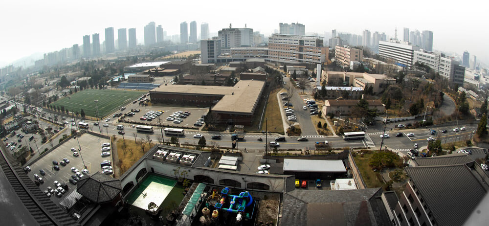 Aerial view of the former command base for Special Operations Command Korea, U.S. Army Garrison Yongsan, South Korea. Photo courtesy Army Garrison Yongsan